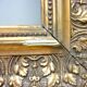 Antique gilded frame in wood and stucco, carved, original gilding