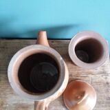 Stoneware teapot and coffee maker with filter