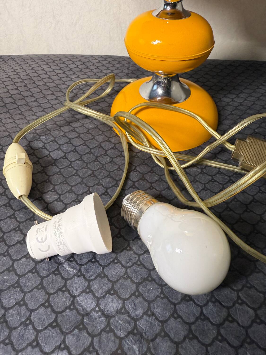 Vintage orange table lamp