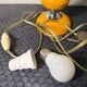 Vintage orange table lamp