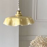 Vanilla opaline pendant light