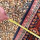 Ancient Senneh Persian rug 195x135cm handmade Herati wool Orient