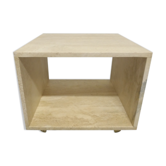 Travertine roller table from the 70s