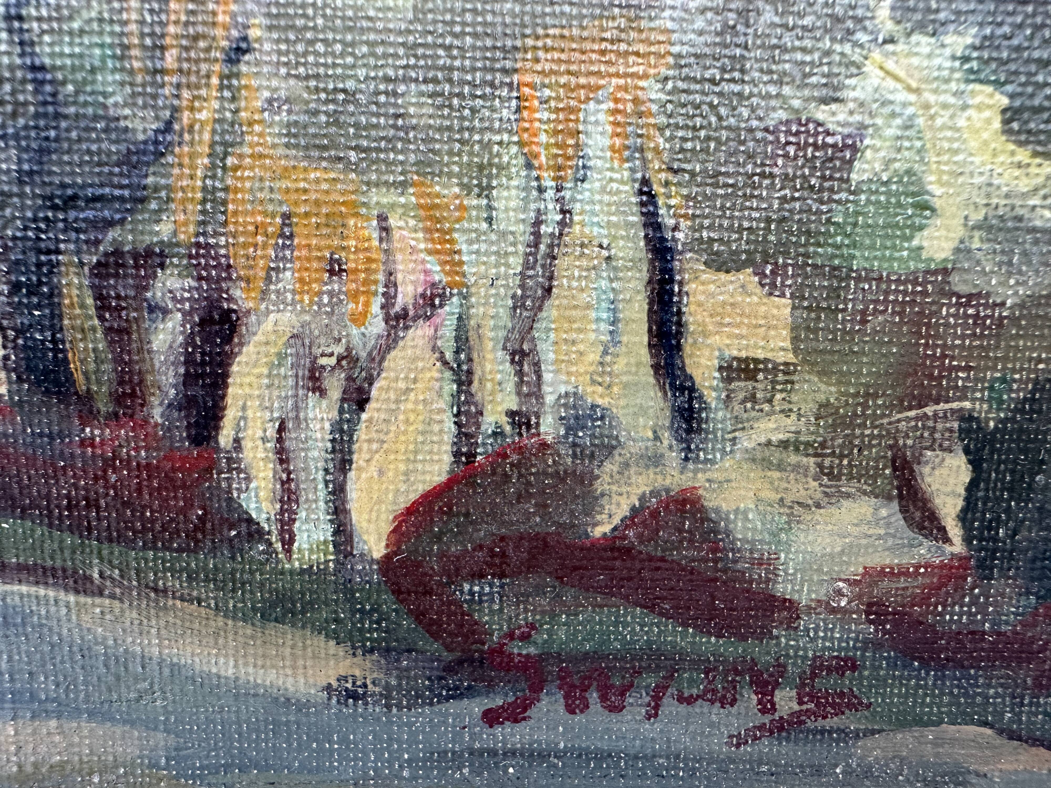 Vintage oil on canvas