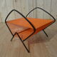 Vinyl door in orange scoubidou