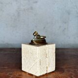 Travertine table lighter
