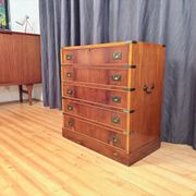 Campaign military chest of drawers and writing desk, Great Britain, 1950s