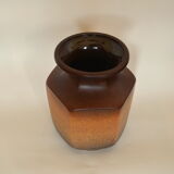 Hexagonal vase Scheurich Keramik, model 207-20, made in West Germany