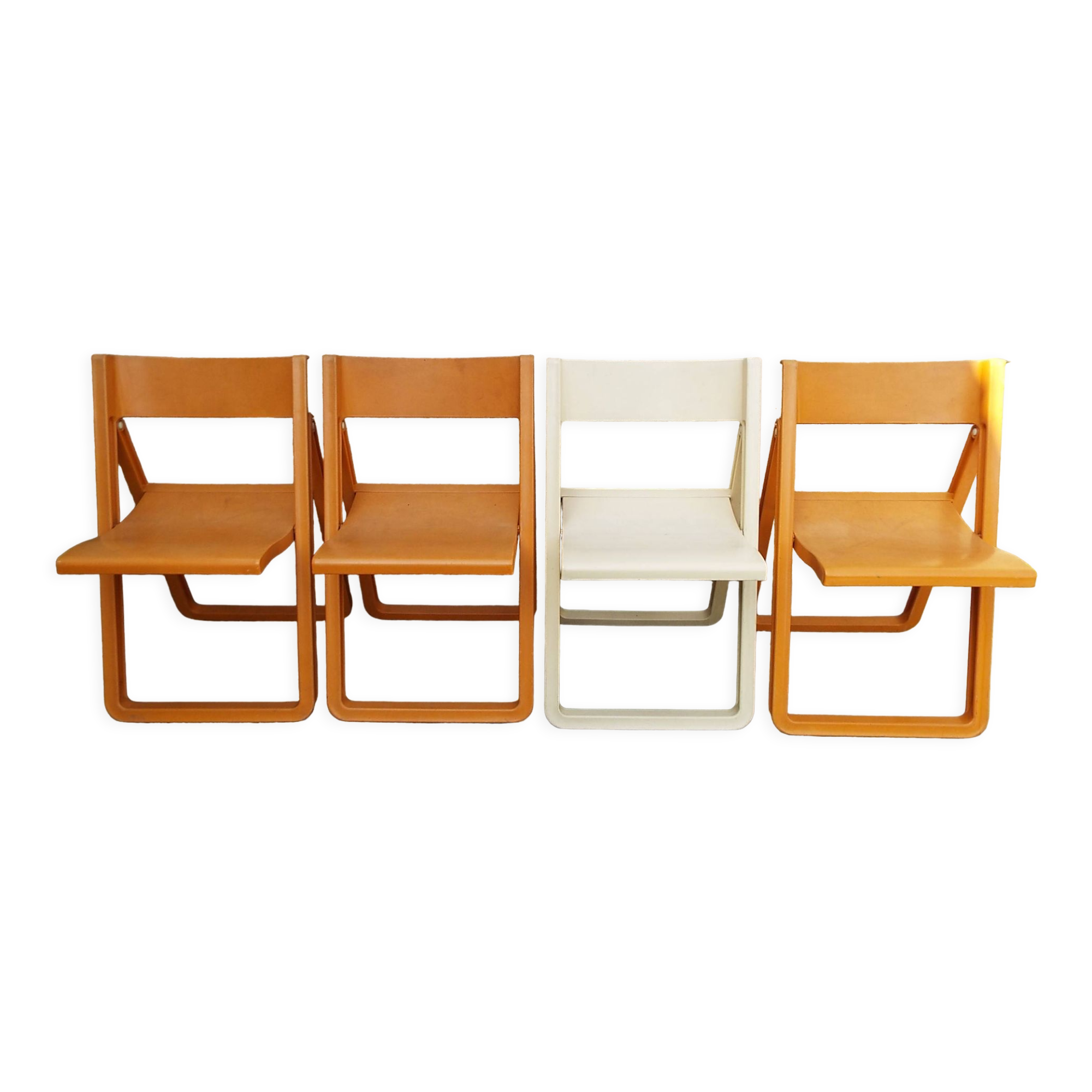 4 folding chairs Allibert 70s
