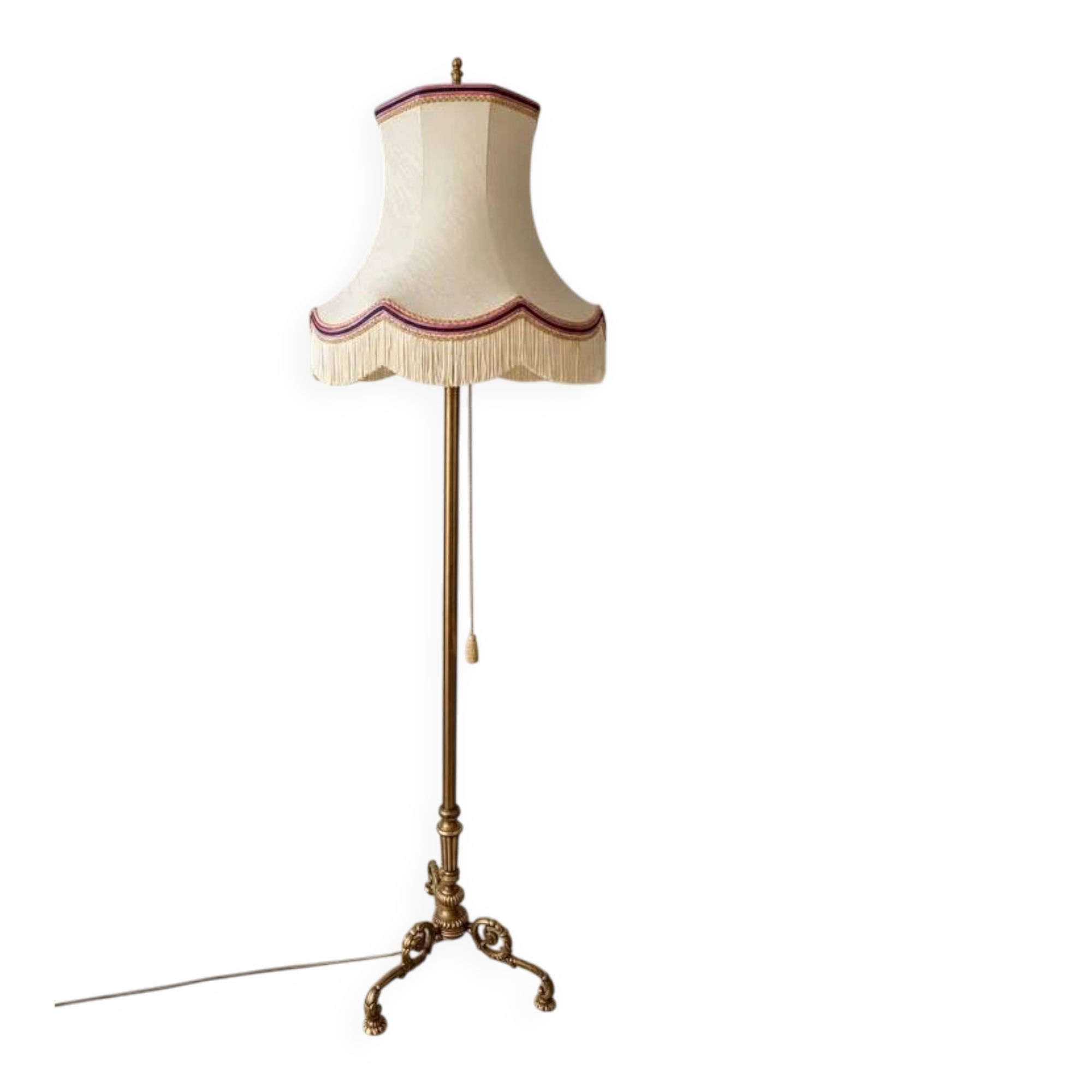 Lampadaire ancien en Bronze doré