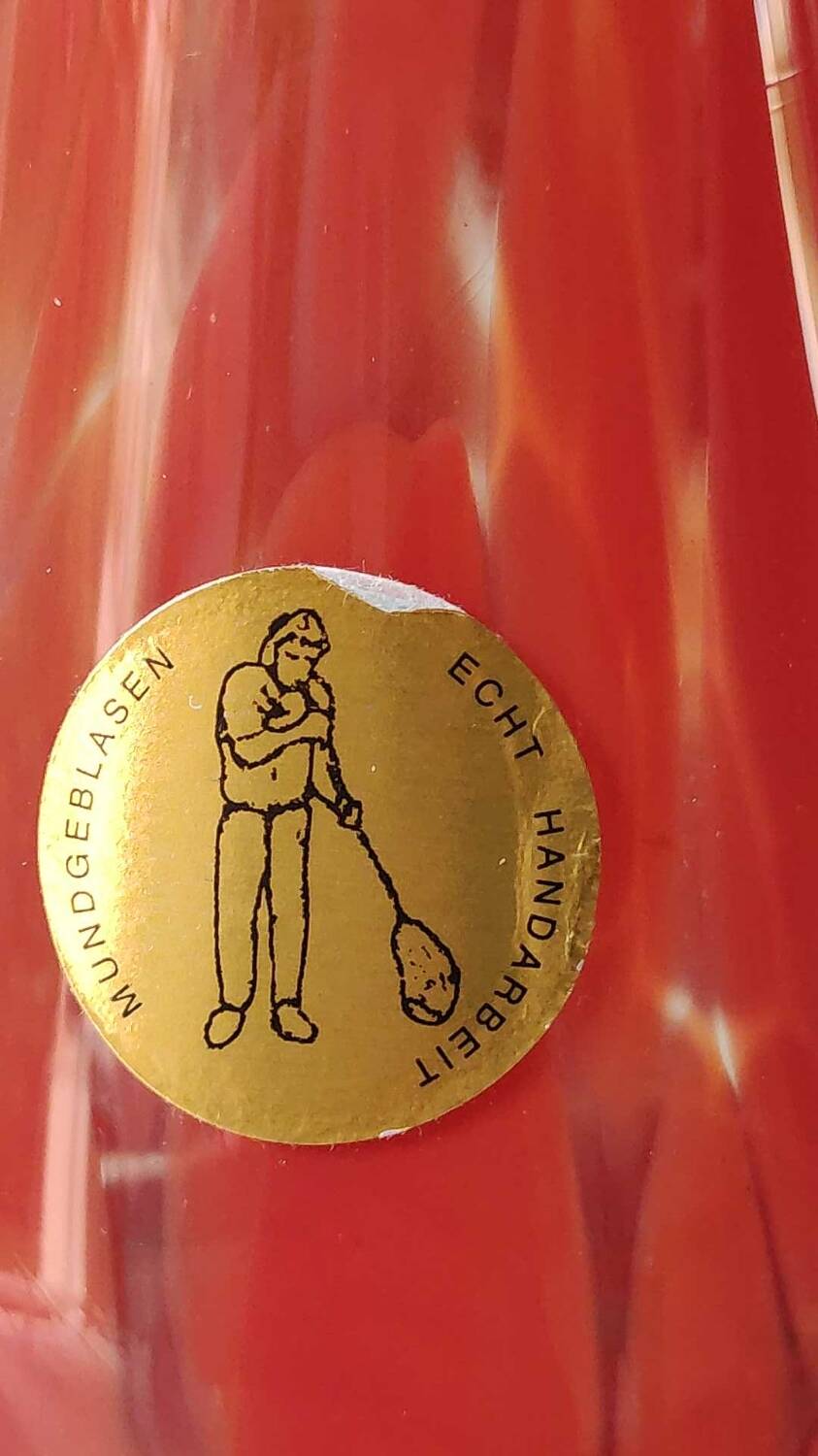 Murano style floral vase