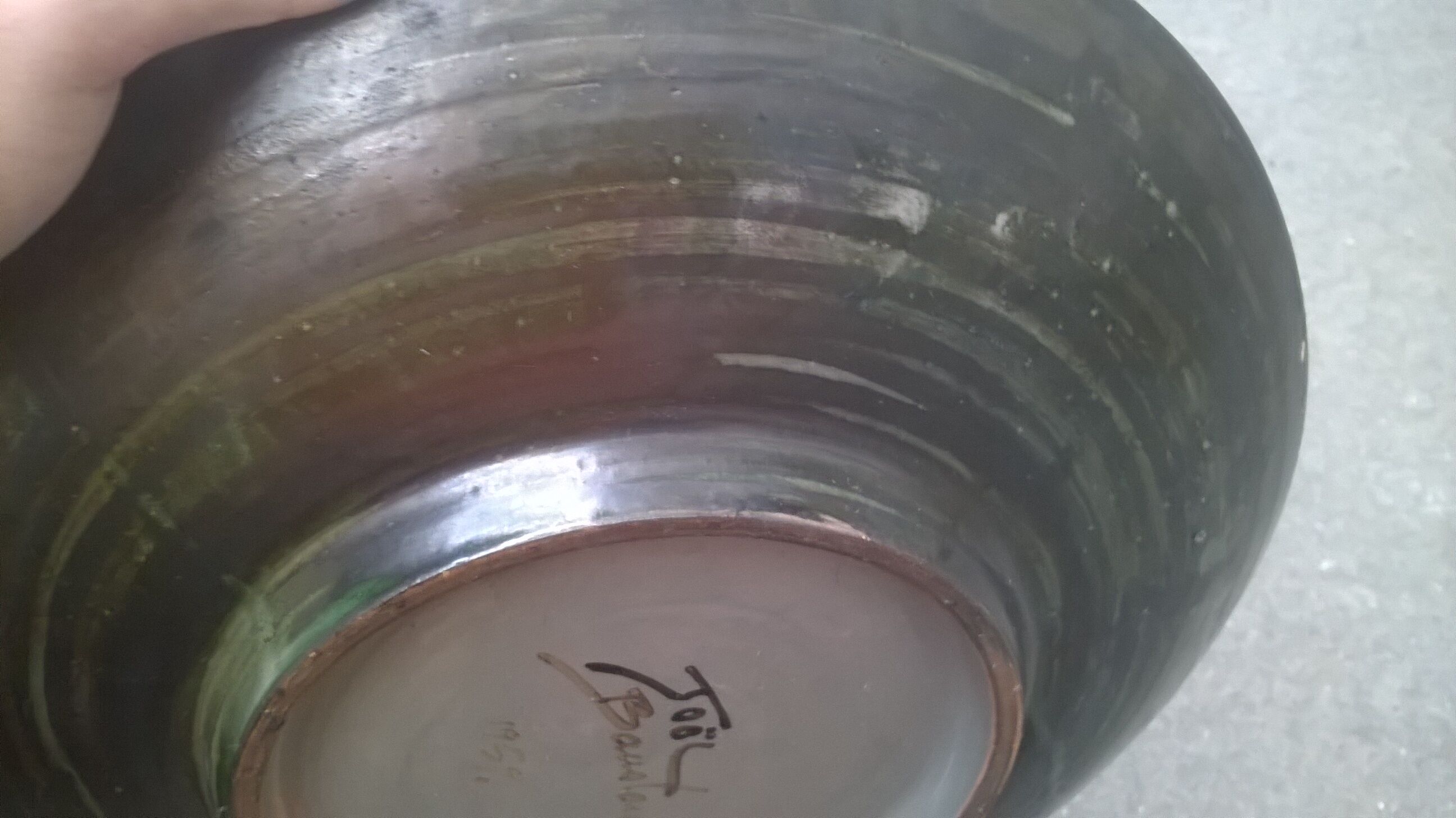 Joel Baudouin's large dish 1959