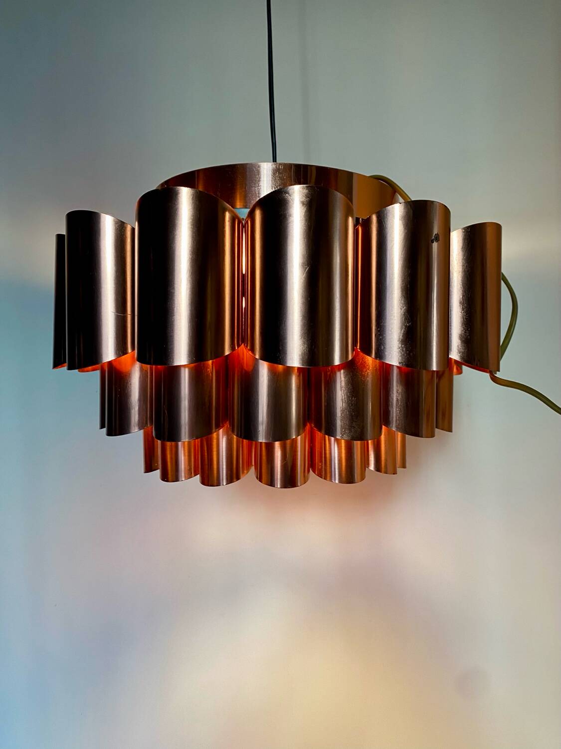 Hanging lamp by Werner Schou for Coronell Elektro Denmark, 1960s