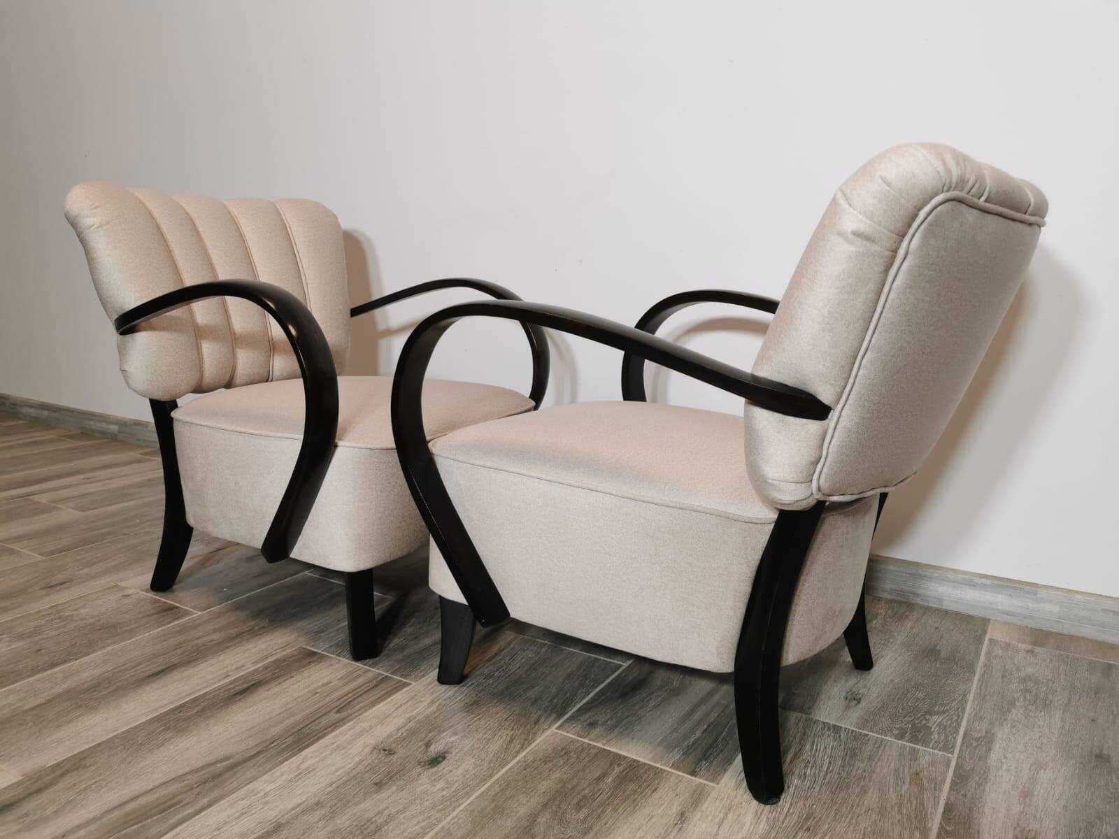 Armchairs by Jindřich Halabala, 1950s, Set of 2