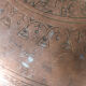 Moroccan tray for copper tea engraved early twentieth century