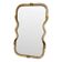 Wave Mirror in Gold “Torchon” Torciglione Murano Glass, Exclusive Design by