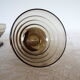 5 art deco smoked glass cups