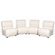 Italian 20thc set of four seats in cream boucle c.1980