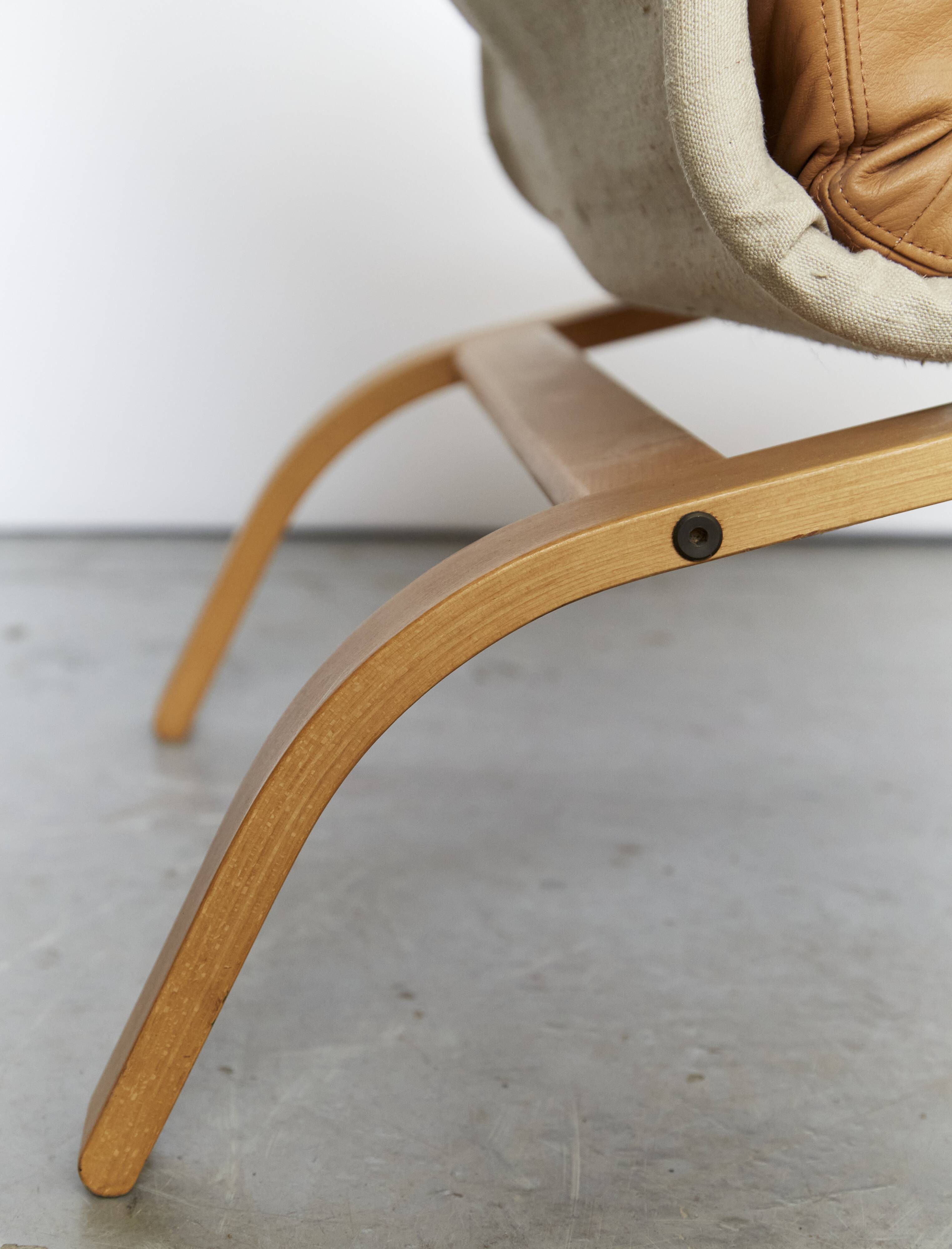 Nobuo Nakamura Armchair and Pouf 'Poem' for IKEA, 1977