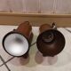 Lot de 2 appliiques murales en bois