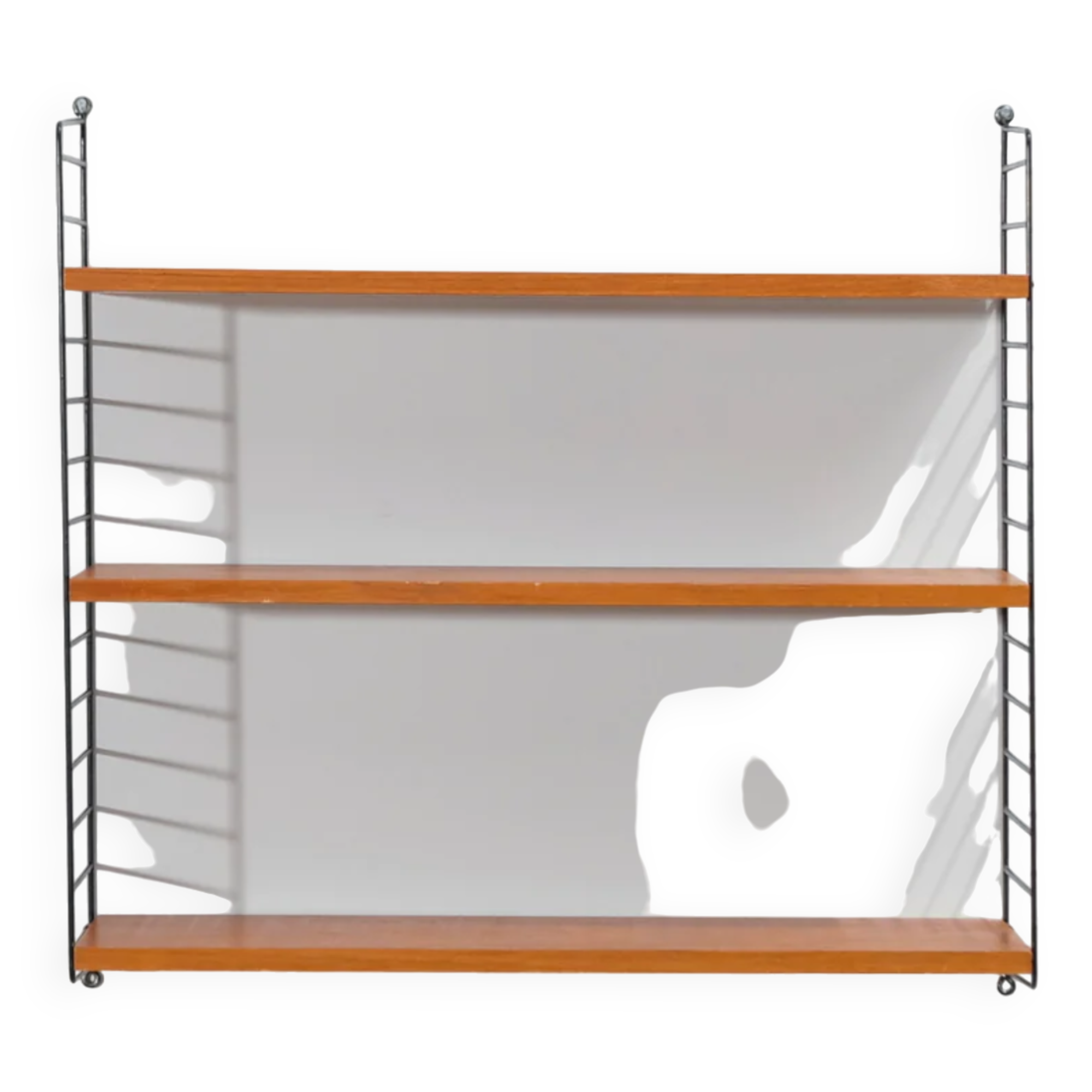 Teak “string” wall shelf, Sweden, 1950