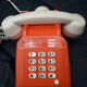 Vintage orange phone S63 Socotel keyboard