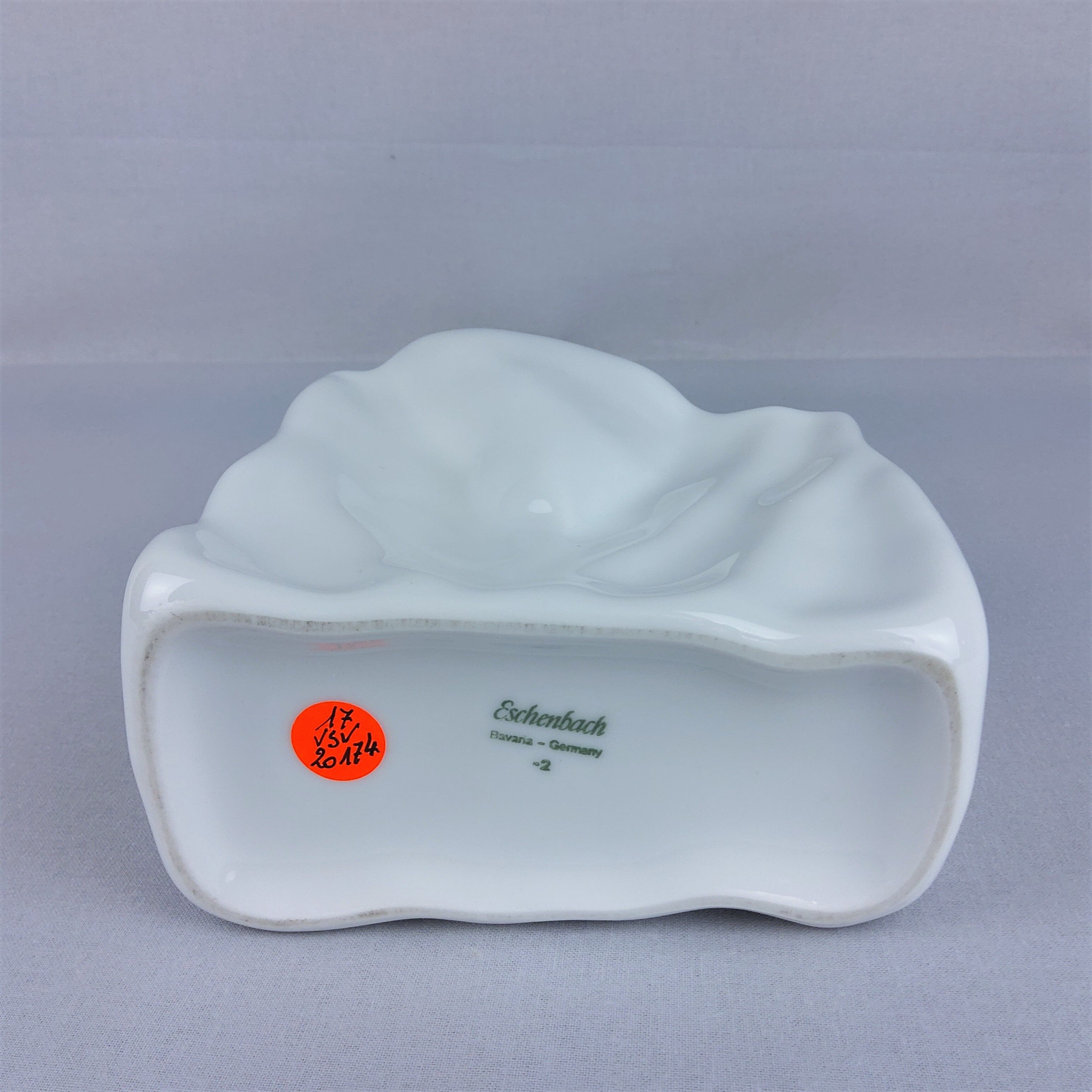 Porcelain white vase Eschenbach 1980