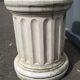 Pair of low Columns of Greco-Roman style concrete garden