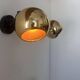 Paire d'applique vintage orientable, laiton, France 1970