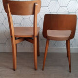 Lot de 2 chaises bistrot Baumann