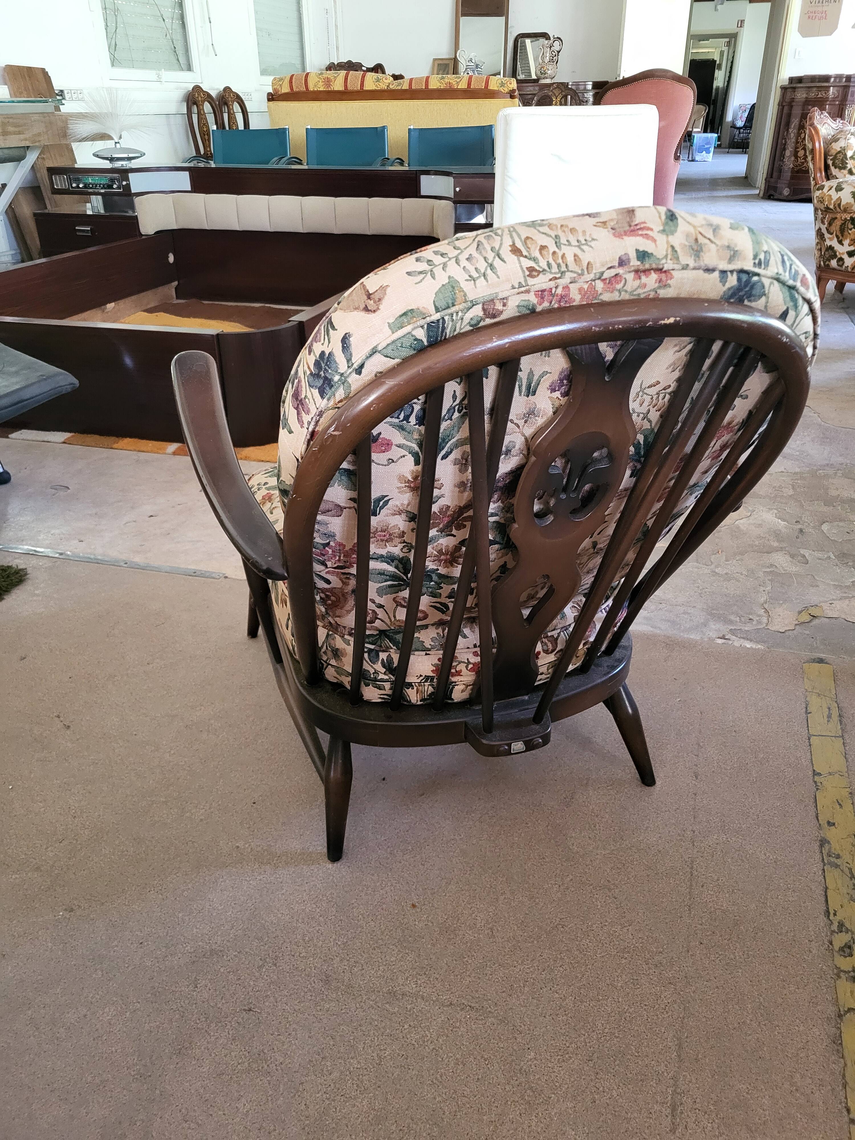 Fauteuil Ercol authentique – Angleterre – Vintage années 60/70