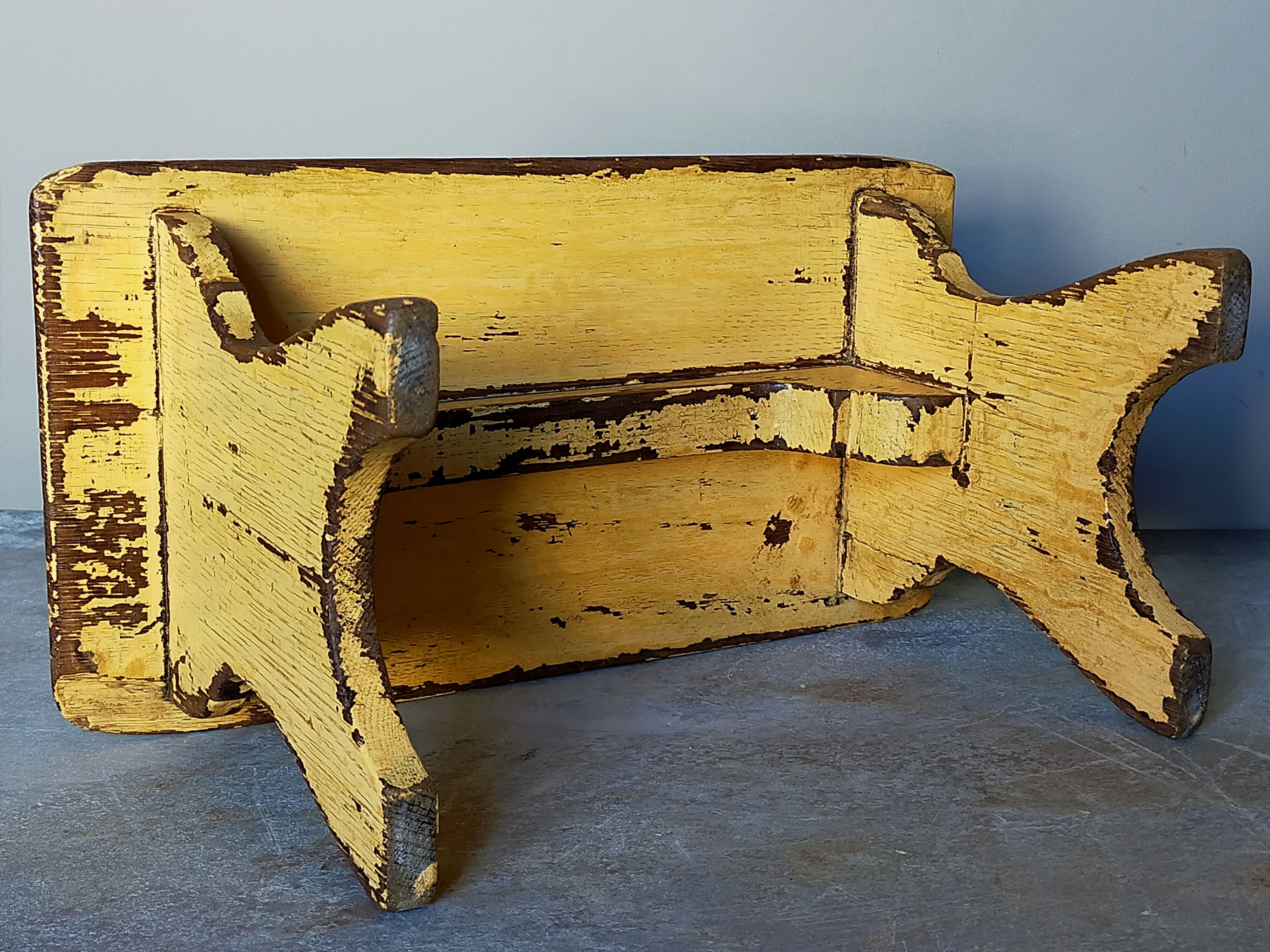 19th-century foot restings with old patina