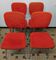 Set of 4 vintage 60s moumoute fabric chairs