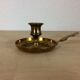Pineapple brass bougeoir