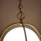 1970s goldenrod pendant with opaline glass