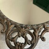 Vintage Italian brass mirror