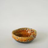 Ashtray in Fat Lava, yellow, 1970 - 15 x 5.5 cm