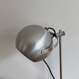 Eye ball lamp. 1970. Brushed stainless steel.