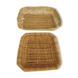 Pair of wicker baskets