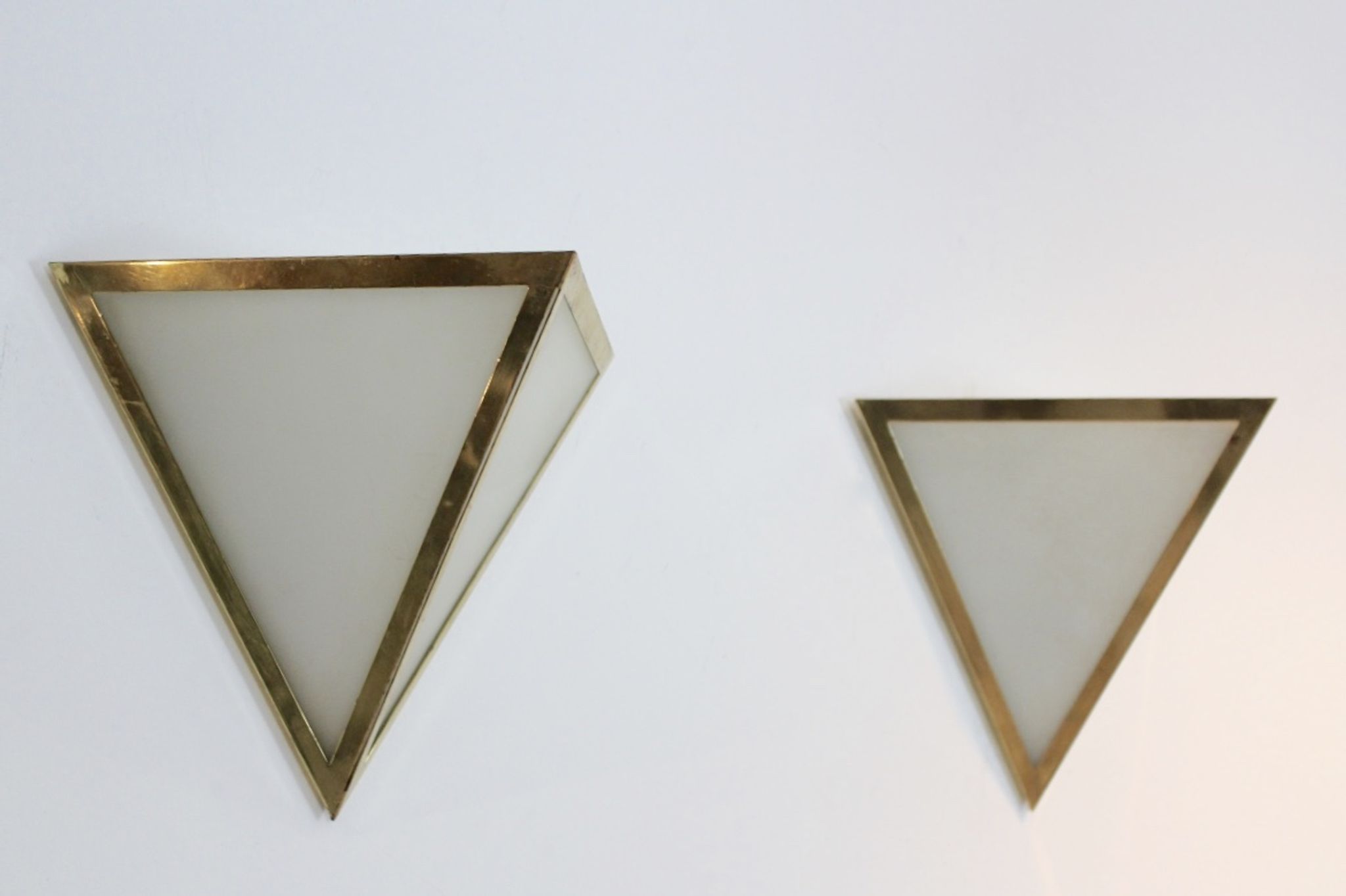 Ensemble d'ppliques de Glashütte Limburg  Allemagne 1970