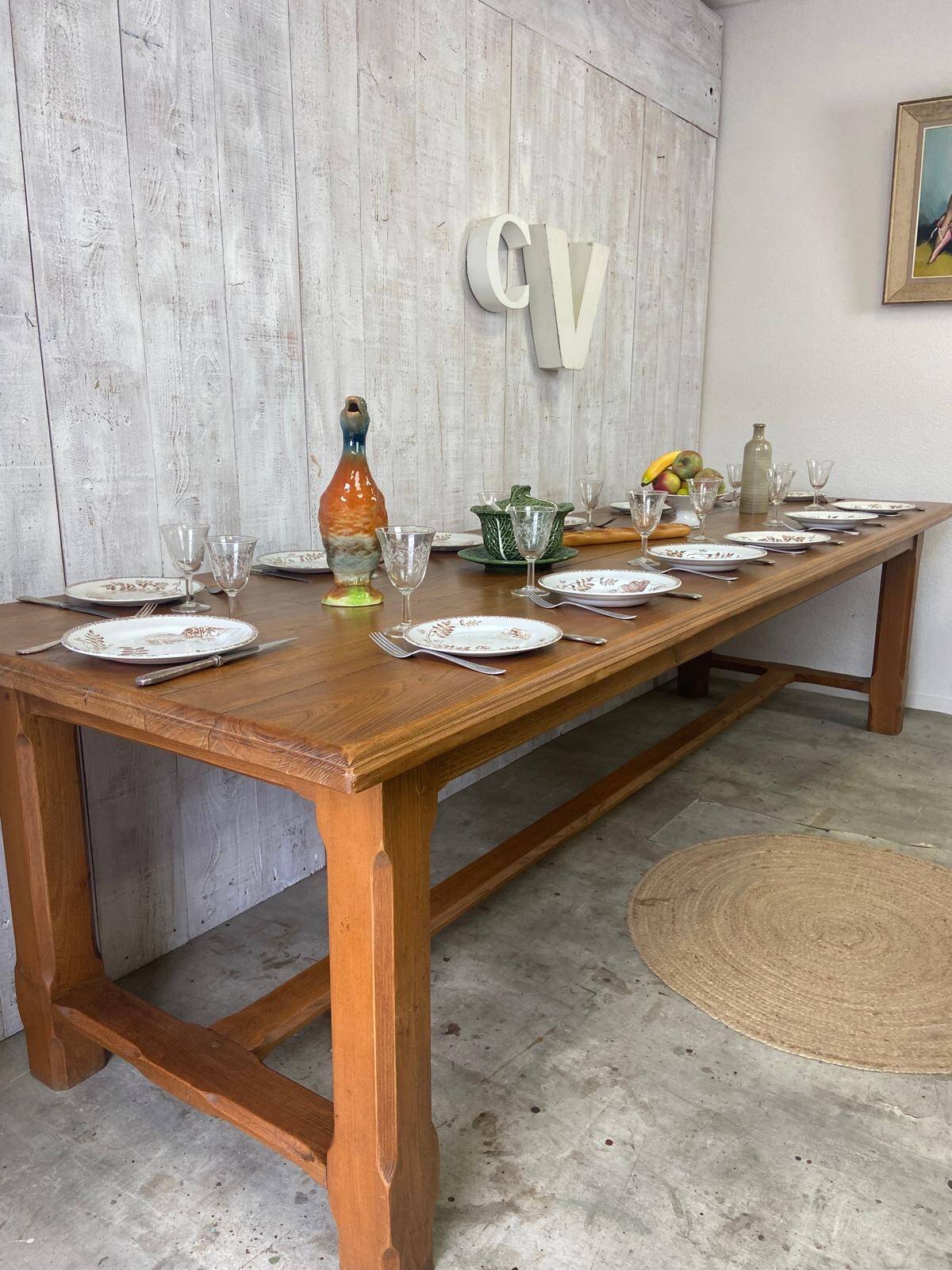 Table de ferme 290x90cm