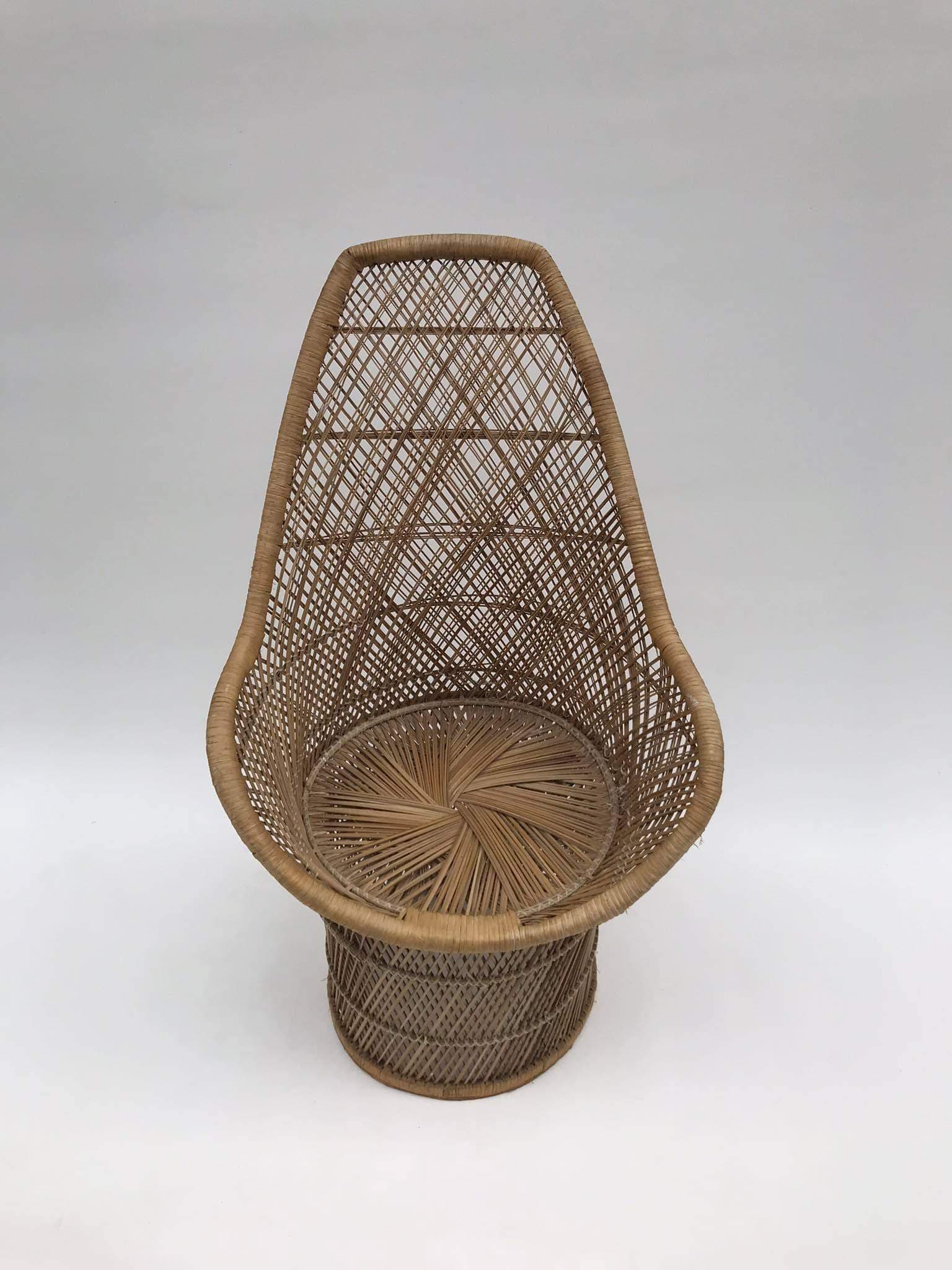 Rattan armchair from the turn of the 70's / 80's
