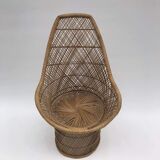 Rattan armchair from the turn of the 70's / 80's