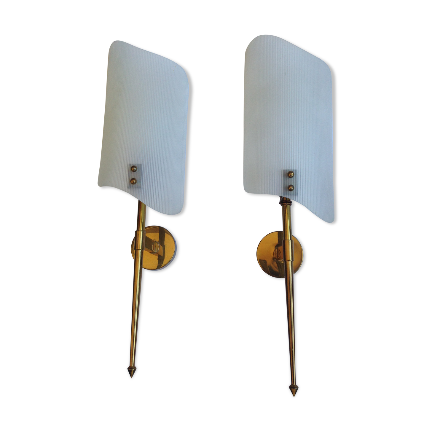 Pair of XXL wall lights Maison Arlus 1950
