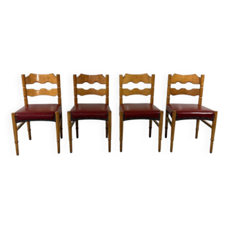 Chaises de salle à manger Henning Kjaernulf Razor, Danemark
