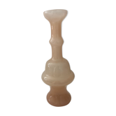 Vase en opaline rose