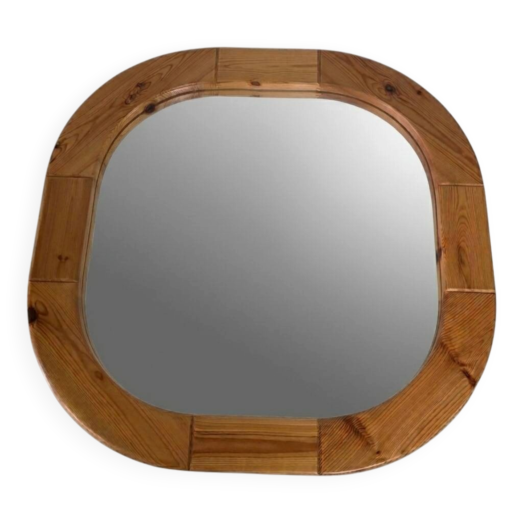 Miroir Vintage IKEA – Modèle Rare en Pin – Circa 1970