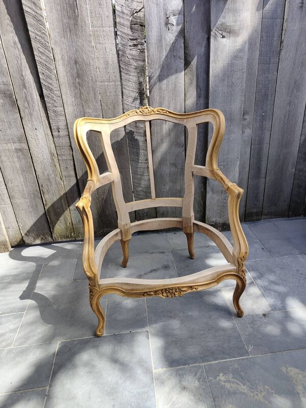 Bergère à oreille Louis XVI et son repose pieds