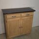 Small kitchen cabinet / small Mado sideboard in raw wood, 1950