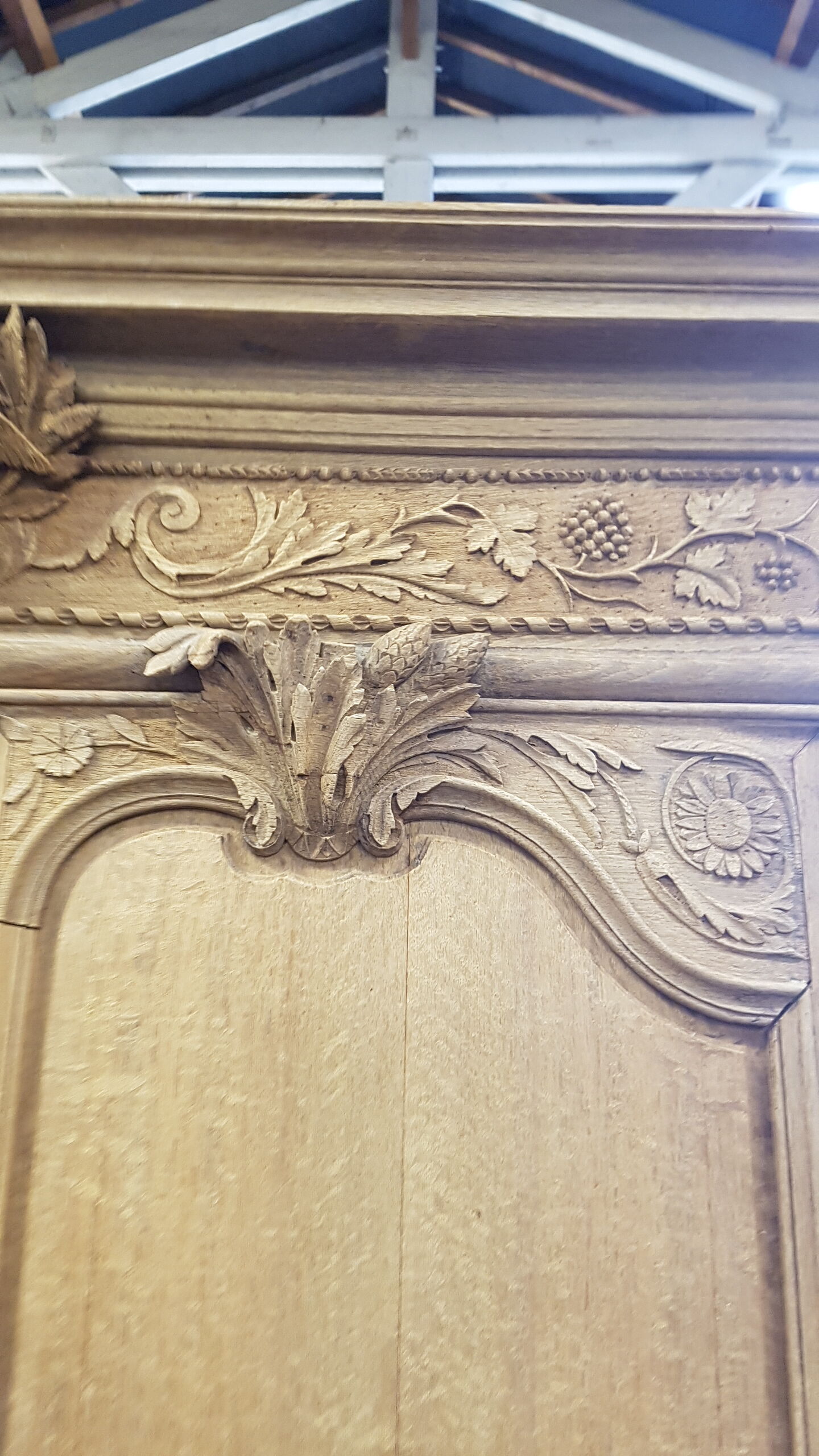 Old Norman wardrobe stripped